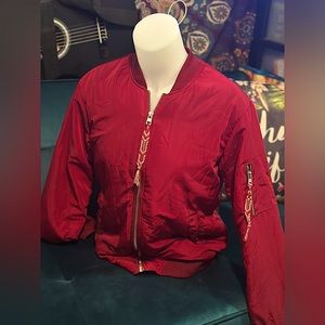 Red Bomber Jacket